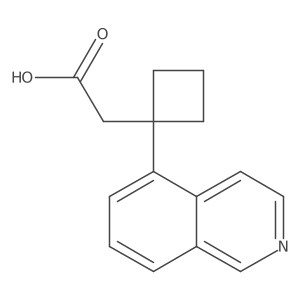 2-[1-(Isoquinolin-5-yl)cyclobutyl]acetic acid Structure