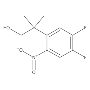 2-(4,5-Difluoro-2-nitrophenyl)-2-methylpropan-1-ol结构式