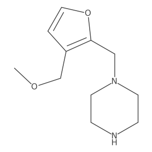1-{[3-(Methoxymethyl)furan-2-yl]methyl}piperazine结构式