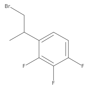 1-(1-Bromopropan-2-yl)-2,3,4-trifluorobenzene结构式