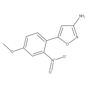 5-(4-Methoxy-2-nitrophenyl)-1,2-oxazol-3-amine结构式