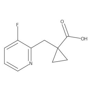 1-[(3-Fluoropyridin-2-yl)methyl]cyclopropane-1-carboxylic acid结构式