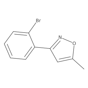 3-(2-Bromo-phenyl)-5-methyl-isoxazole Structure