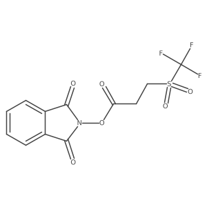 1,3-dioxo-2,3-dihydro-1H-isoindol-2-yl 3-trifluoromethanesulfonylpropanoate Structure