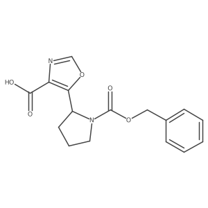 5-{1-[(Benzyloxy)carbonyl]pyrrolidin-2-yl}-1,3-oxazole-4-carboxylic acid Structure