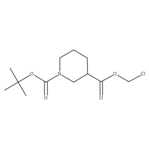 (R)-1-tert-Butyl 3-(chloromethyl) piperidine-1,3-dicarboxylate结构式