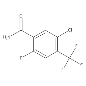 5-Chloro-2-fluoro-4-(trifluoromethyl)benzamide结构式