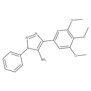 1-phenyl-4-(3,4,5-trimethoxyphenyl)-1H-1,2,3-triazol-5-amine结构式
