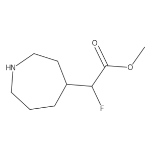 Methyl 2-(azepan-4-yl)-2-fluoroacetate结构式