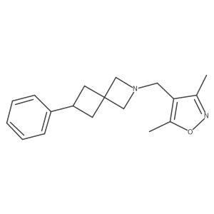 2-[(3,5-Dimethyl-1,2-oxazol-4-yl)methyl]-6-phenyl-2-azaspiro[3.3]heptane Structure