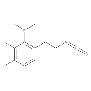 2,3-difluoro-6-(2-isocyanatoethyl)-N,N-dimethylaniline结构式