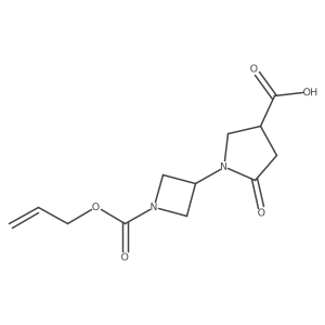 5-Oxo-1-{1-[(prop-2-en-1-yloxy)carbonyl]azetidin-3-yl}pyrrolidine-3-carboxylic acid Structure