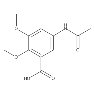 5-Acetamido-2,3-dimethoxybenzoic acid结构式