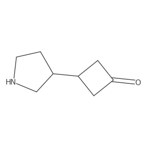 3-(Pyrrolidin-3-yl)cyclobutan-1-one结构式