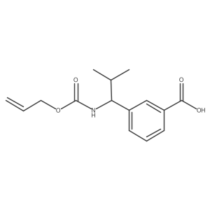 3-(2-Methyl-1-{[(prop-2-en-1-yloxy)carbonyl]amino}propyl)benzoic acid Structure