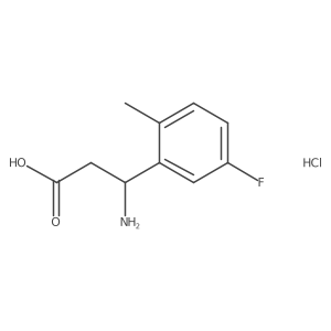 3-Amino-3-(5-fluoro-2-methylphenyl)propanoic acid hydrochloride Structure