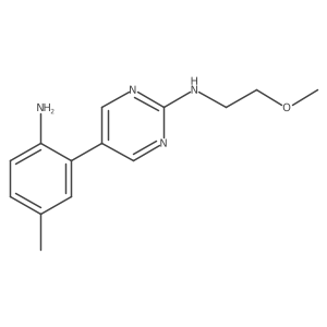 5-(2-amino-5-methylphenyl)-N-(2-methoxyethyl)pyrimidin-2-amine Structure
