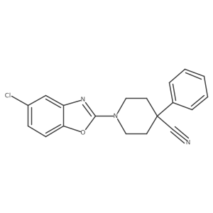 1-(5-Chloro-1,3-benzoxazol-2-yl)-4-phenylpiperidine-4-carbonitrile结构式