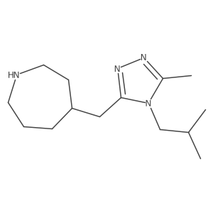 4-((4-Isobutyl-5-methyl-4H-1,2,4-triazol-3-yl)methyl)azepane结构式