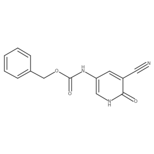 benzyl N-(5-cyano-6-hydroxypyridin-3-yl)carbamate结构式