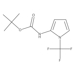 tert-butyl N-[1-(trifluoromethyl)-1H-pyrrol-2-yl]carbamate Structure