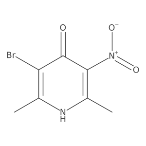 3-Bromo-2,6-dimethyl-5-nitropyridin-4-ol Structure