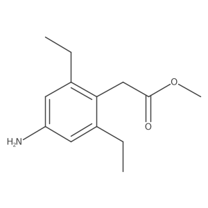 Methyl 4-amino-2,6-diethylbenzeneacetate Structure