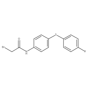 2-Bromo-N-[4-[(4-fluorophenyl)thio]phenyl]acetamide结构式