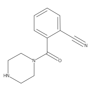 2-(Piperazine-1-carbonyl)benzonitrile Structure