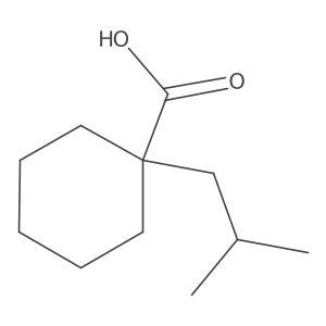1-Isobutylcyclohexane-1-carboxylic acid Structure