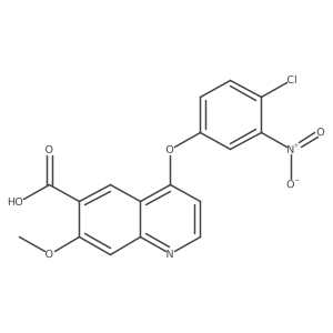 4-(4-Chloro-3-nitrophenoxy)-7-methoxy-6-quinolinecarboxylic acid Structure