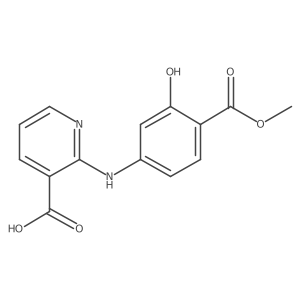 3-Pyridinecarboxylic acid, 2-[[3-hydroxy-4-(methoxycarbonyl)phenyl]amino]-结构式