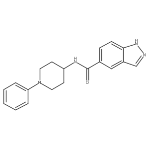 N-(1-Phenyl-4-piperidinyl)-1H-indazole-5-carboxamide结构式