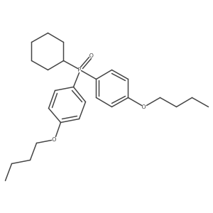 Bis(4-butoxyphenyl)cyclohexylphosphine oxide结构式