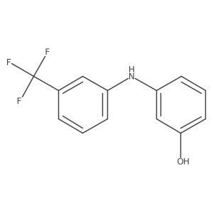 3-{[3-(Trifluoromethyl)phenyl]amino}phenol结构式