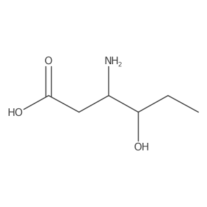 (3R,4R)-3-amino-4-hydroxyhexanoic acid结构式