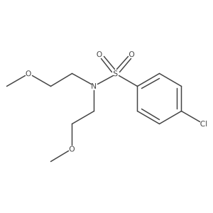 4-chloro-N,N-bis(2-methoxyethyl)benzenesulfonamide结构式
