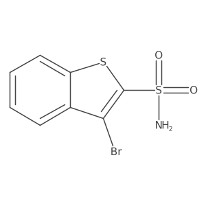 3-Bromo-1-benzothiophene-2-sulfonamide结构式