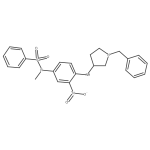 N-{4-[(1-Benzylpyrrolidin-3-yl)amino]-3-nitrophenyl}-N-methylbenzenesulfonamide结构式