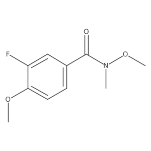 3-fluoro-N,4-dimethoxy-N-methylbenzamide Structure