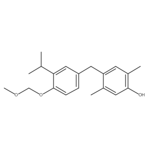 2,5-Dimethyl-4-(3'-iso-propyl-4'-methoxymethoxybenzyl)phenol结构式