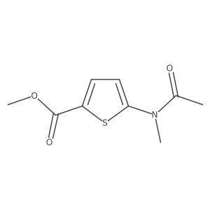 Methyl 5-(n-methylacetamido)thiophene-2-carboxylate Structure