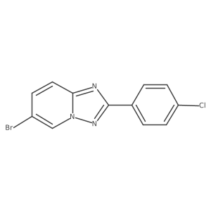 6-Bromo-2-(4-chlorophenyl)-[1,2,4]triazolo[1,5-A]pyridine结构式