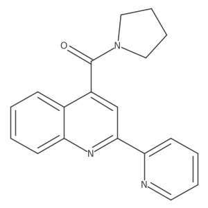 (2-(Pyridin-2-yl)quinolin-4-yl)(pyrrolidin-1-yl)methanone Structure