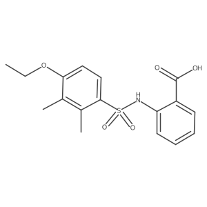 2-{[(4-Ethoxy-2,3-dimethylphenyl)sulfonyl]amino}benzoic acid Structure