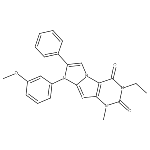 3-ethyl-8-(3-methoxyphenyl)-1-methyl-7-phenyl-1H-imidazo[2,1-f]purine-2,4(3H,8H)-dione Structure