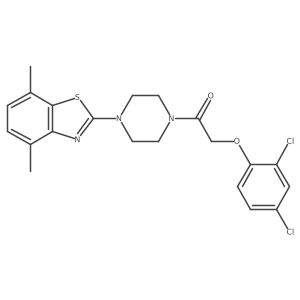 2-(2,4-Dichlorophenoxy)-1-(4-(4,7-dimethylbenzo[d]thiazol-2-yl)piperazin-1-yl)ethanone Structure