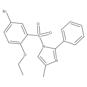 4-Bromo-1-ethoxy-2-[(4-methyl-2-phenylimidazolyl)sulfonyl]benzene Structure