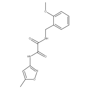 N1-(2-methoxybenzyl)-N2-(5-methylisoxazol-3-yl)oxalamide Structure