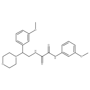 N1-(3-methoxyphenyl)-N2-(2-(3-methoxyphenyl)-2-morpholinoethyl)oxalamide Structure